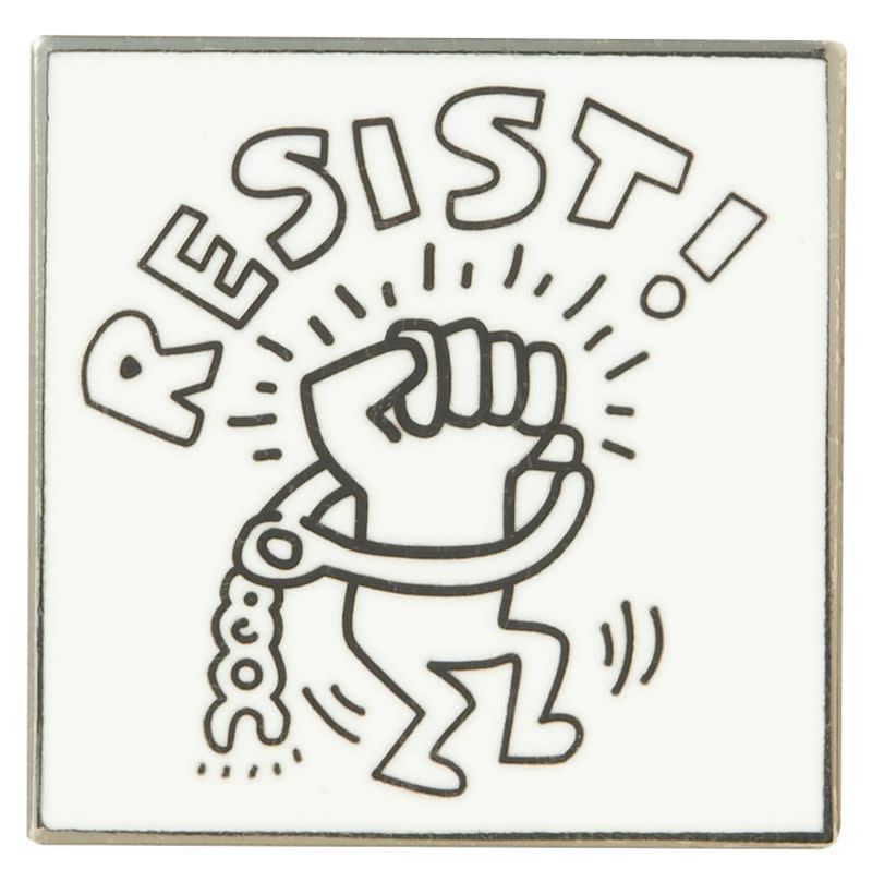 Keith Haring 'Resist' Pin