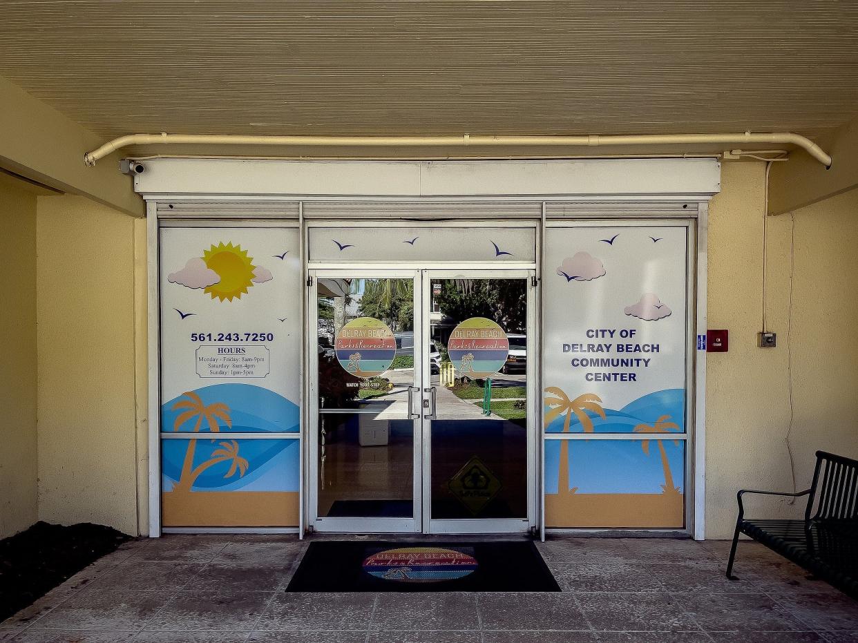 Delray Beach Community Center where pickleball is played indoors.