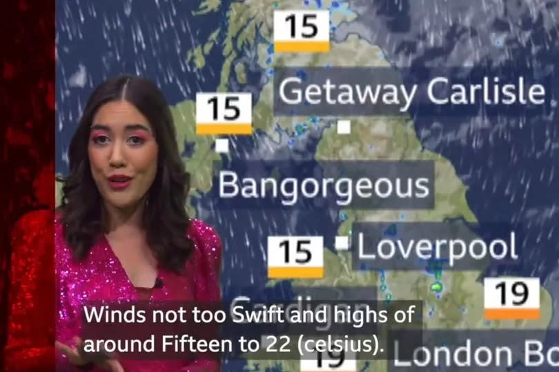 BBC TV Screengrab

BBC star transforms weather forecast ahead of Taylor Swift's sold out Cardiff gig
