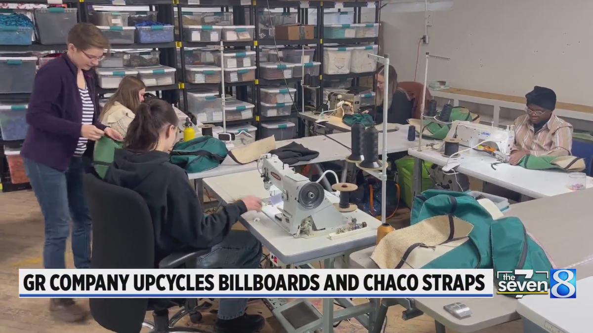 How a GR company upcycles billboards and Chaco straps