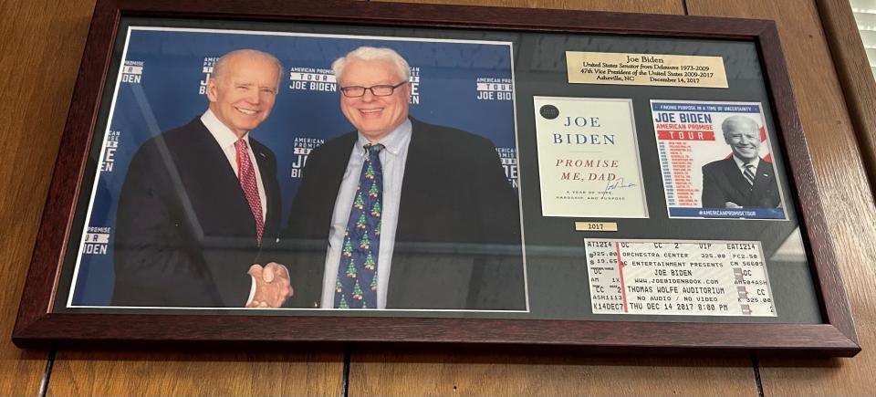 Knoxville Municipal Judge John Rosson Jr. went to Asheville, North Carolina, to get this photo of himself with Joe Biden in 2017, after Biden was vice president and before he was elected president.