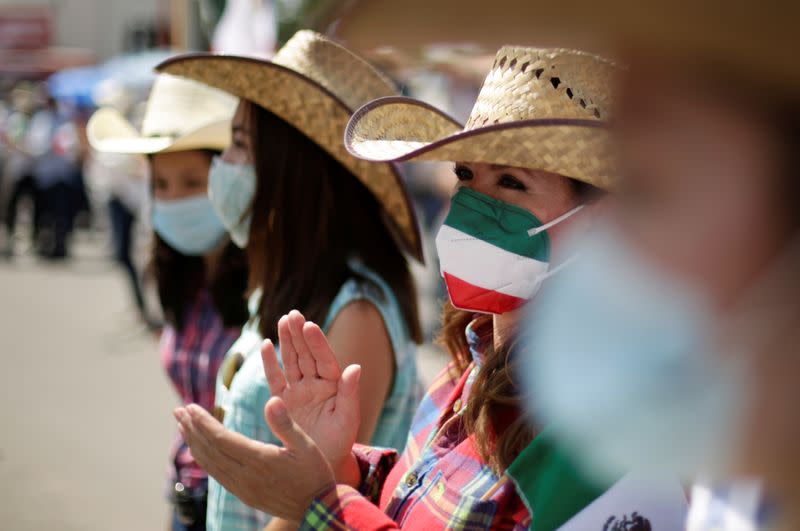 Protest against the decision of the Mexican government to divert water from La Boquilla dam to the U.S., in Delicias