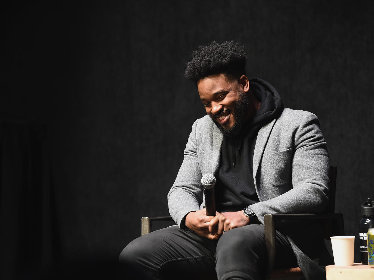 PARK CITY, UT - JANUARY 29:  Filmmaker Ryan Coogler speaks onstage during the Talent Forum Keynote With Ryan Coogler during the 2019 Sundance Film Festival  at The Ray on January 29, 2019 in Park City, Utah.  (Photo by Ilya S. Savenok/Getty Images)