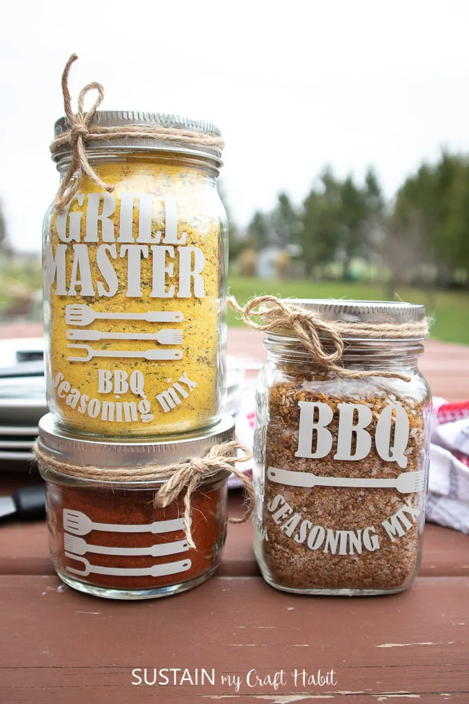 diy fathers day gifts seasoning mix jars