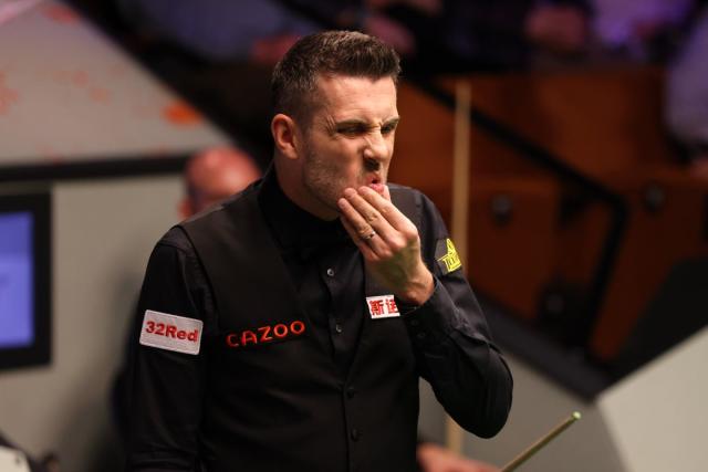 Mark Selby of England reacts in the semi-final match against Mark News  Photo - Getty Images