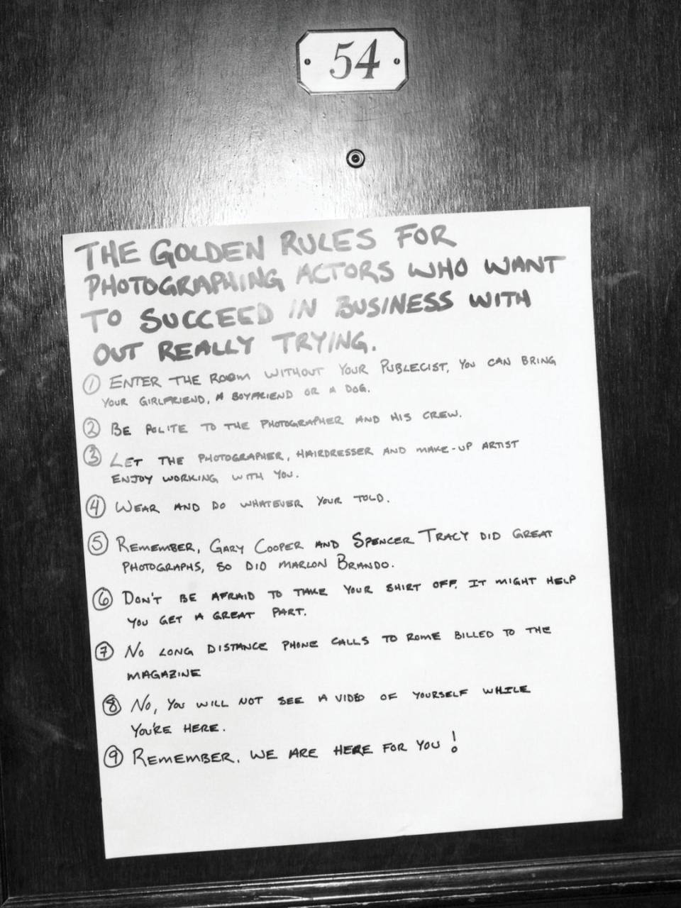 Bruce Weber's Golden Rules for Photographing Actors