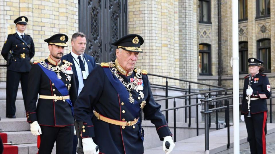 norwegian royals attend the opening of the parliament