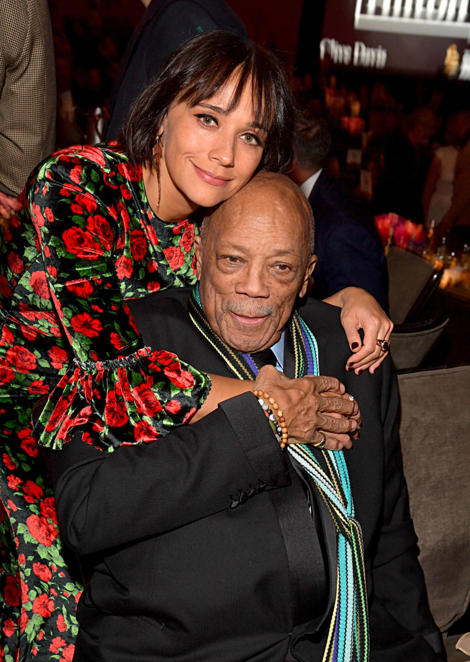 Rashida and Quincy Jones