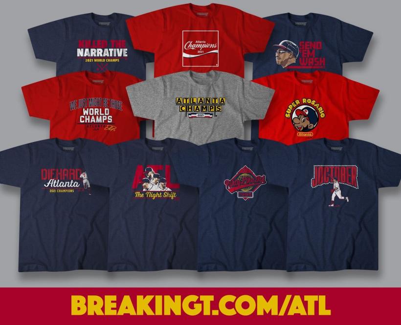 Atlanta Braves Tomahawk Chop World Series Champions 2021 Tshirt