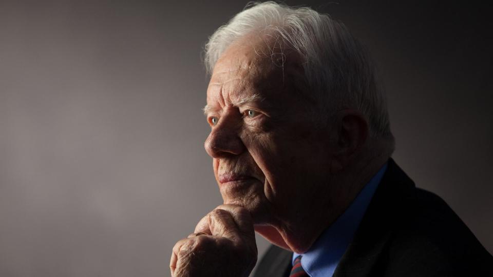 PHOTO: Former President Jimmy Carter interviewed for 'The Presidents' Gatekeepers' project at the Carter Center, Atlanta, Ga., Sept. 14, 2011.  (David Hume Kennerly/Getty Images)