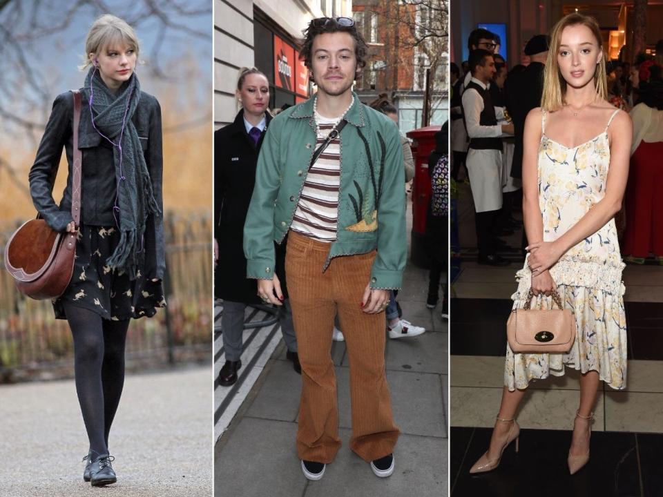 Taylor Swift, Harry Styles, and Phoebe Dynevor.