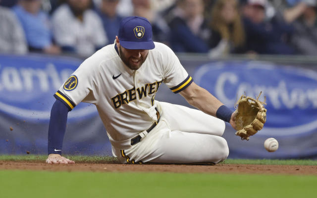 Javier Baez removed from game as Brewers hit yet another Detroit Tigers  batter in hand