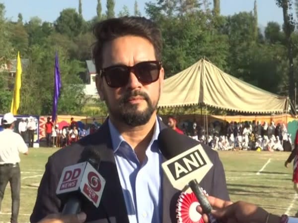 Union Sports Minister Anurag Thakur at the event (Photo/ANI)