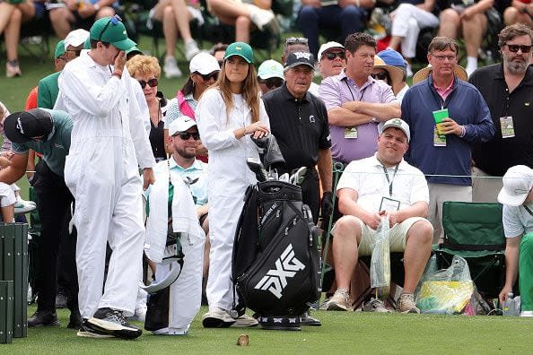 AUGUSTA, GEORGIA - APRIL 10: Gary Player of South Africa looks on from the second tee during the Par Three Contest prior to the 2024 Masters Tournament at Augusta National Golf Club on April 10, 2024 in Augusta, Georgia. (Photo by Jamie Squire/Getty Images) (Photo by Jamie Squire/Getty Images)