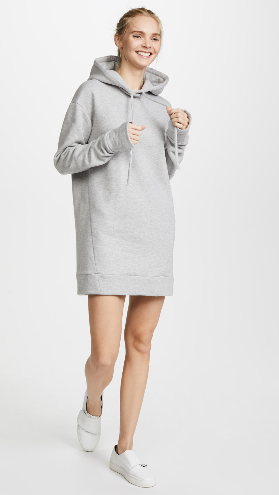 <p>Hooded Sweatshirt Dress, <a rel="nofollow noopener" href="https://www.shopbop.com/hooded-sweatshirt-dress-twenty-tees/vp/v=1/1598332296.htm?folderID=50346&fm=other-shopbysize-viewall&os=false&colorId=10495" target="_blank" data-ylk="slk:$215;elm:context_link;itc:0;sec:content-canvas" class="link ">$215</a></p> <h4>Twenty x Shopbop</h4>