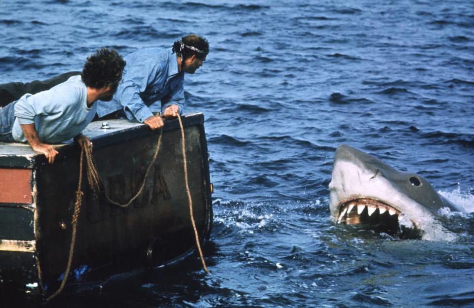 En Coral Gables Art Cinema el clásico Jaws (1975) del director Steven Spielberg con las actuaciones de Roy Scheider, Richard Dreyfuss y Robert Shaw.