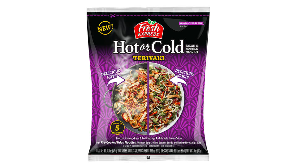 Fresh Express Hot or Cold Teriyaki Salad and Noodle Meal Kit