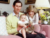 <p>Posing for a family portrait at Kensington Palace. <i>(Photo by Tim Graham/Getty Images)</i><br></p>