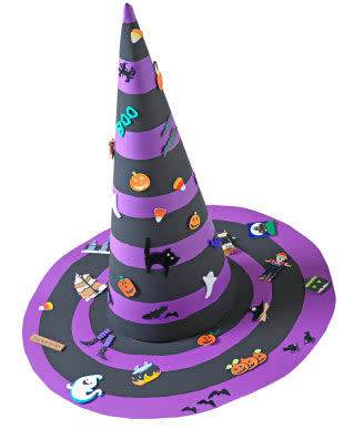 Halloween Crafts for Kids - Witch's hat