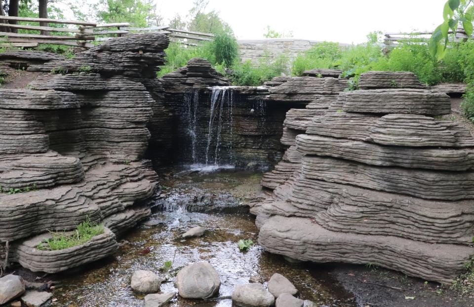 The waterfall at Greenfield Park in West Allis as seen on June 5, 2020.