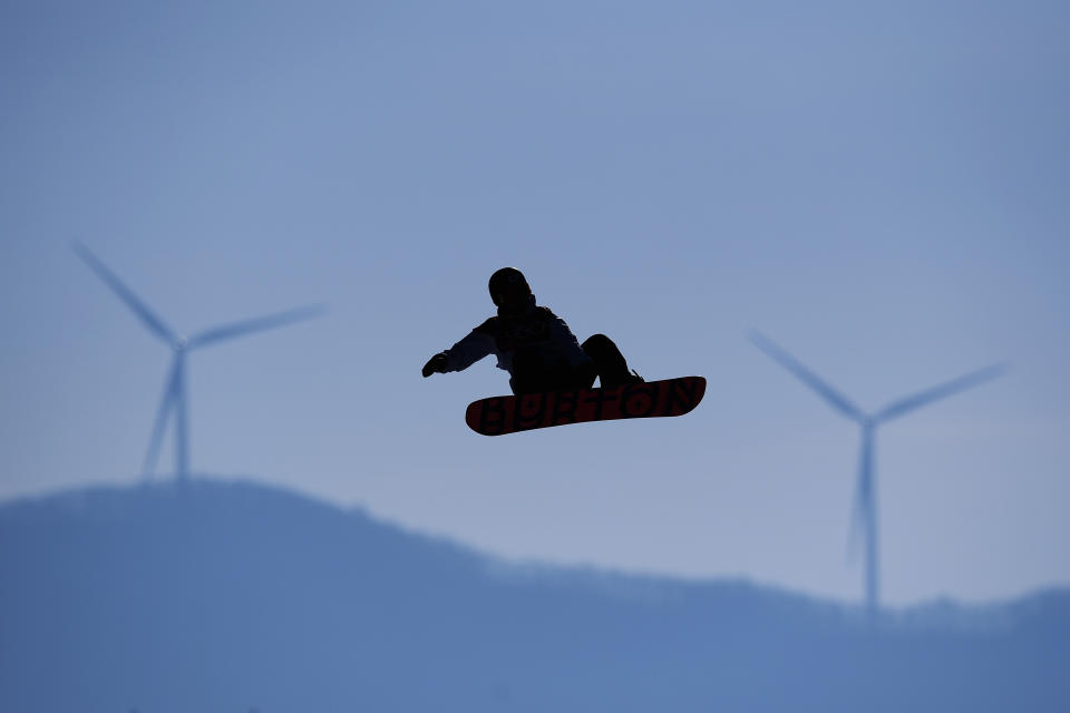 <p>Yuka Fujimori of Japan practices prior to the Snowboard Ladies’ Big Air Qualification on day 10 of the PyeongChang 2018 Winter Olympic Games at Alpensia Ski Jumping Centre on February 19, 2018 in Pyeongchang-gun, South Korea. (Photo by Matthias Hangst/Getty Images) </p>