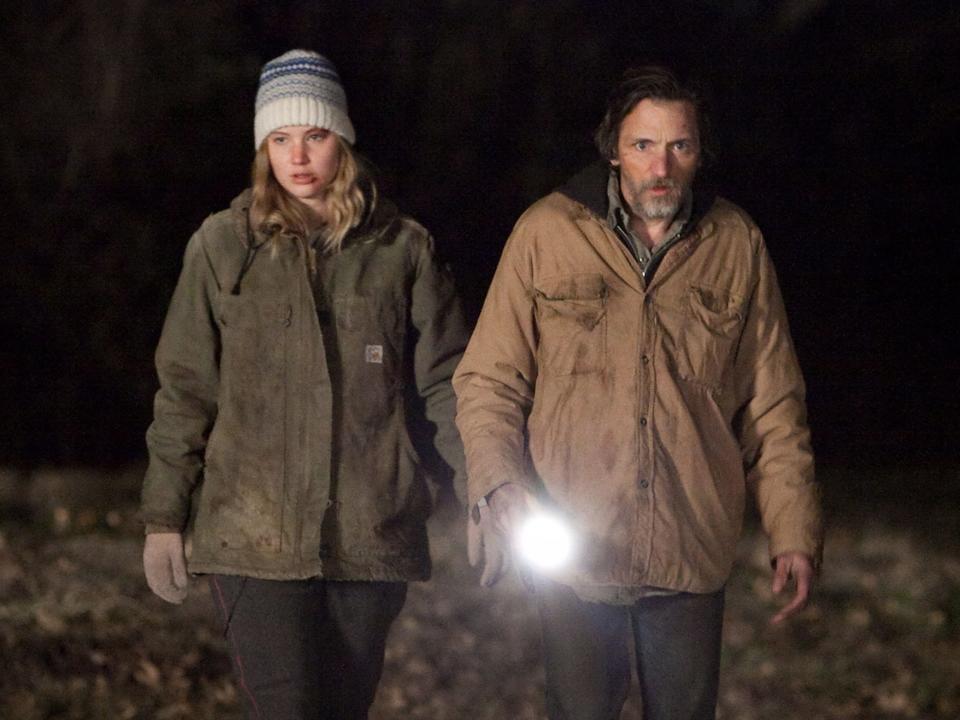 Hawkes and Jennifer Lawrence in the Oscar-nominated ‘Winter’s Bone’Moviestore/Shutterstock