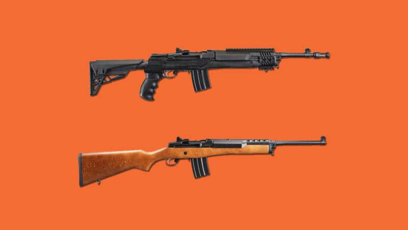 Two functionally similar rifles, only one of which counts as an "assault weapon"