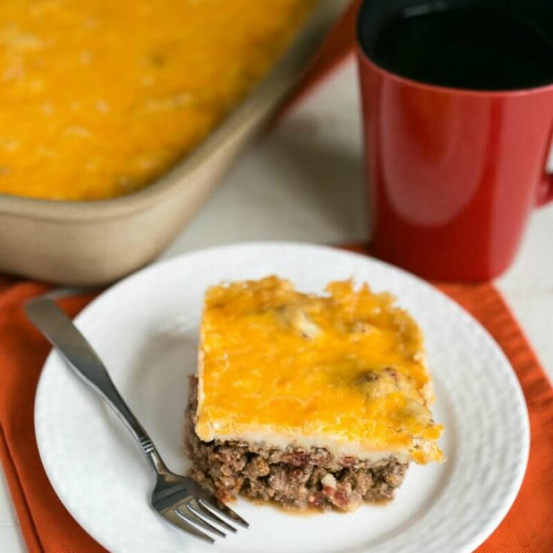<p>Low Carb Yum</p><p>With a taco meat base, this yummy casserole is topped with a cheesy almond flour mash. Plus, it makes enough to serve plenty of guests. </p><p><strong>Get the recipe: <a href="https://lowcarbyum.com/mexican-taco-casserole-bake/" rel="nofollow noopener" target="_blank" data-ylk="slk:Mexican Taco Casserole;elm:context_link;itc:0;sec:content-canvas" class="link rapid-noclick-resp">Mexican Taco Casserole</a></strong></p>