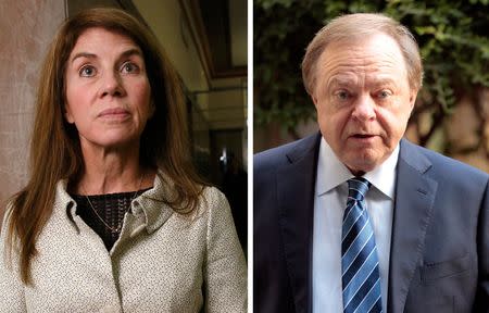 Sue Ann Hamm and Continental Resources Chief Executive Officer Harold Hamm in a combination image. REUTERS/Files