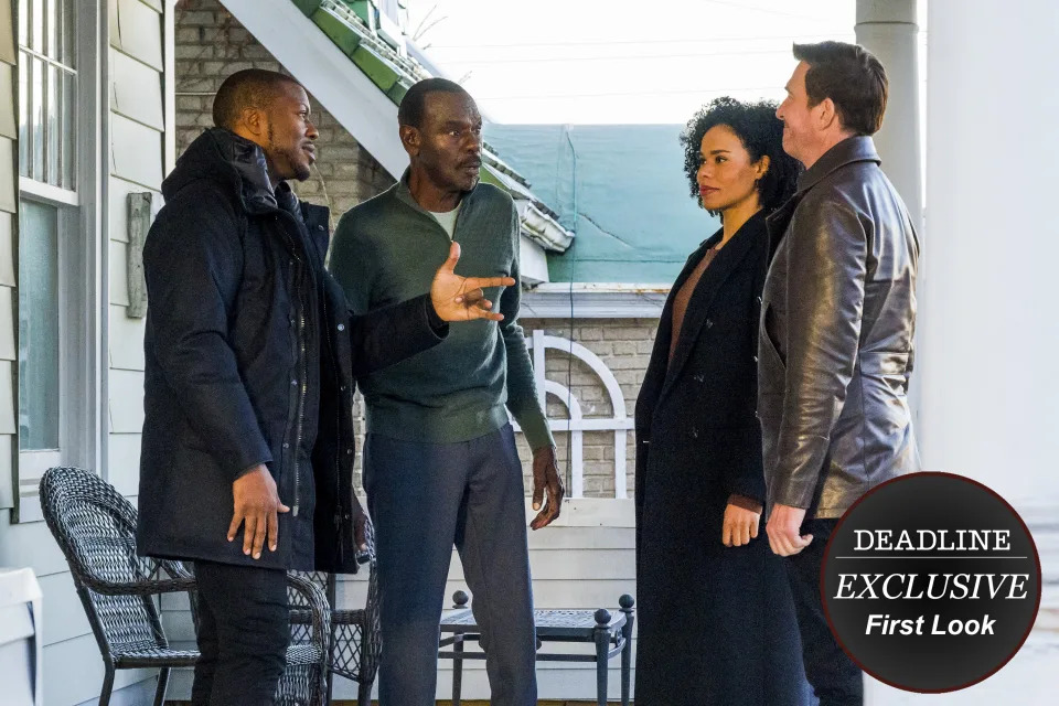 L-R): Edwin Hodge as Special Agent Ray Cannon, Steven Williams as Ray Cannon Sr., Roxy Sternberg as Special Agent Sheryll Barnes and Dylan McDermott as Supervisory Special Agent Remy Scott.