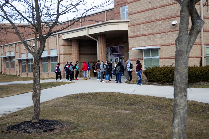 Students return to classes at Dayton Public Schools after teachers received COVID-19 vaccinations