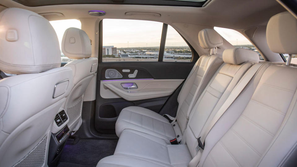 The interior of the 2020 Mercedes GLE 450 4MATIC.