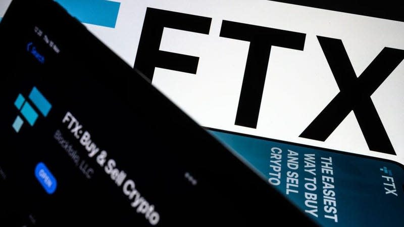 FTX's logo. The company has collapsed and filed for bankruptcy.