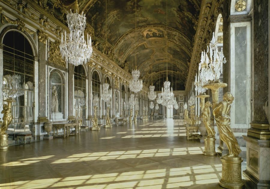 <em>Designed by architect Louis Le Vau, among others, in 1670.</em><br> "The Chateau de Versailles, one of the most extravagant architectural endeavors of the French monarchy, started life as a relatively modest hunting lodge located 12.5 miles southwest of Paris."