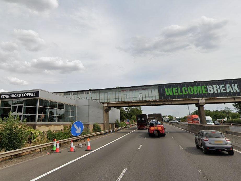 Newport Pagnell service station, where Aadil Umair Rahim, 6, went missing: Google Maps