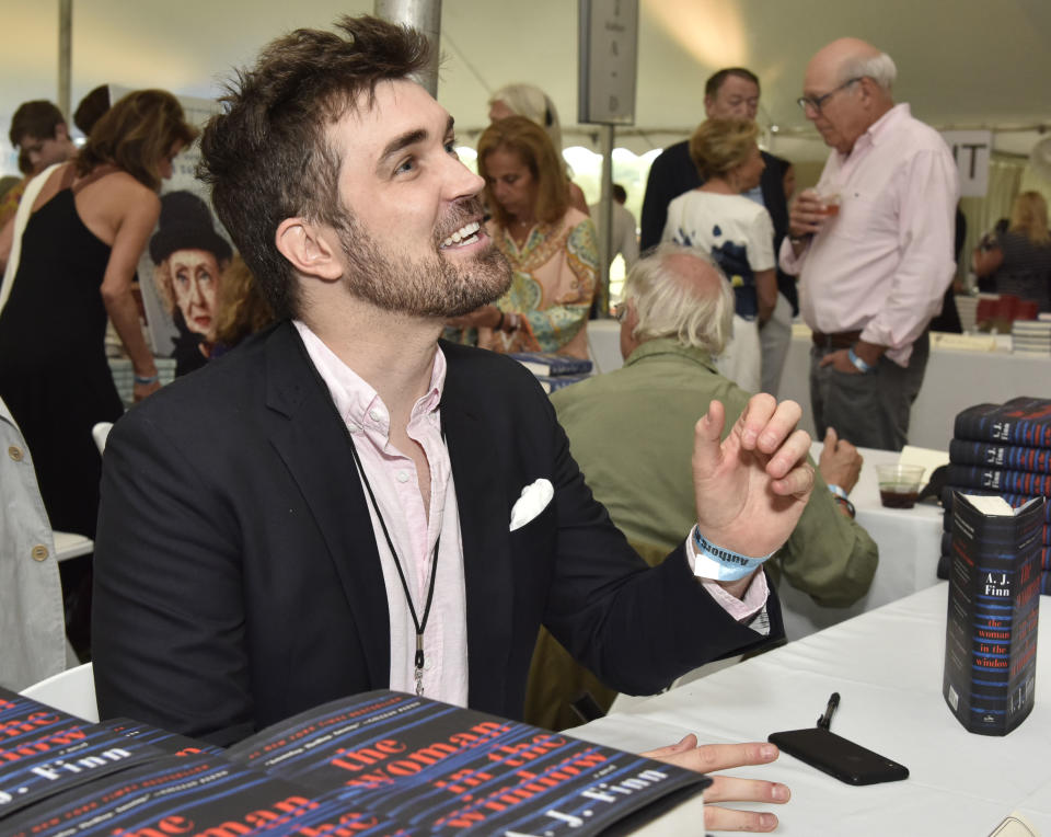 A.J. Finn (Dan Mallory) attends Authors Night at East Hampton Library on August 11, 2018 in East Hampton, New York.<span class="copyright">Getty Images for East Hampton Li—2018 Getty Images</span>