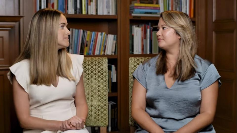 Preservation Foundation of Palm Beach President and CEO Amanda Skier, left, and Director of Programming Katie Jacob discuss historical architecture in Palm Beach during a video in the nonprofit group’s Landmarks Discovered series. Skier is slated to talk to the Daughters of the American Revolution's Palm Beach chapter on Nov. 10.