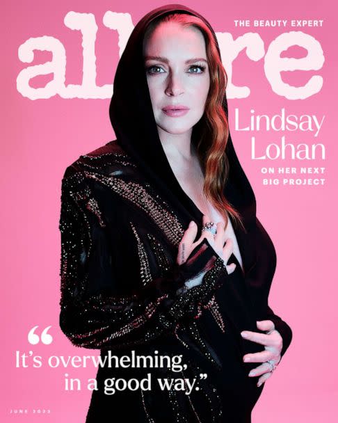 PHOTO: Lindsey Lohan opens up to Allure about her excitement about becoming a mother, what’s next in her career, and why she is the happiest she has ever been. (Ben Hassett/Allure)