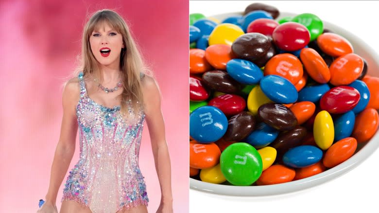 Taylor Swift and M&Ms