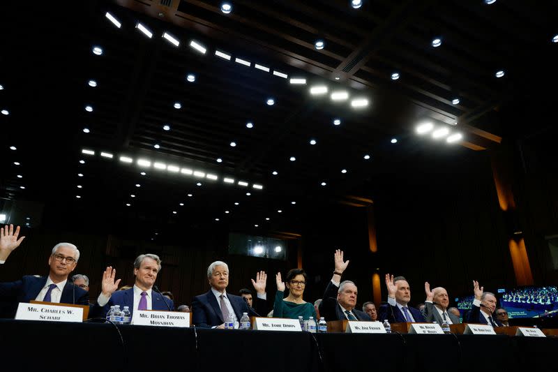 Global bank CEOs testify before US Congress in Washington