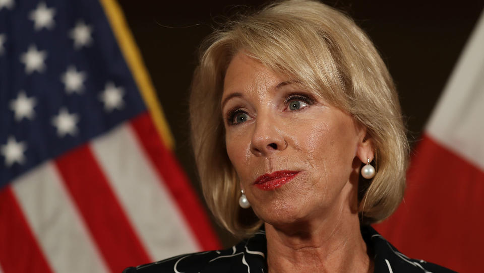 DeVos: 'I Don't Know' Whether Sexual Assaults Outnumber False Accusations