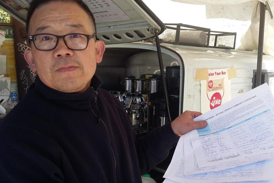 Mr Wang now has the money to reopen his popular business (Sam Dodd)