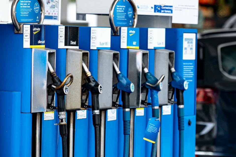 Zapfsäule an einer Tankstelle in Deutschland