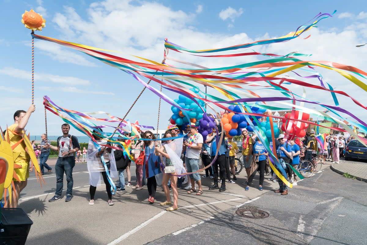 The Margate Pride event is in its seventh year following a hiatus for the pandemic (PA) (Margate Pride)