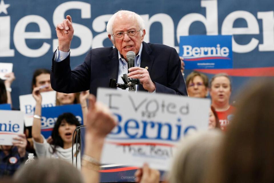 Bernie Sanders in Nevada on Sunday. | Rich Pedroncelli/AP/Shutterstock