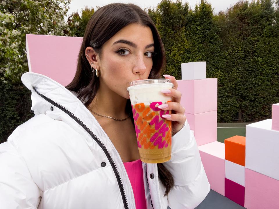 Charli Dunkin' cold brew