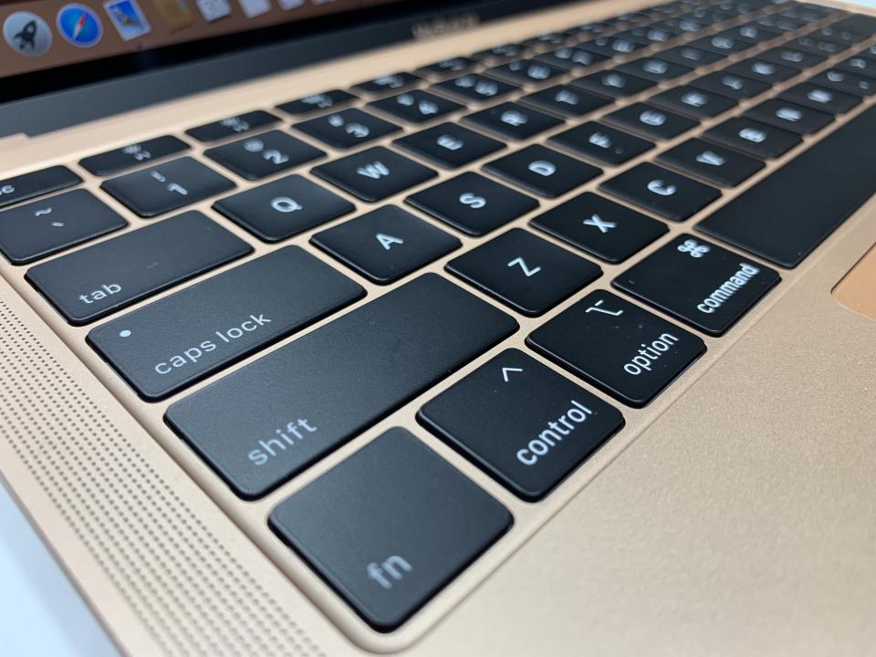 The MacBook Air uses Apple’s 3rd-generation butterfly-style keyboard.