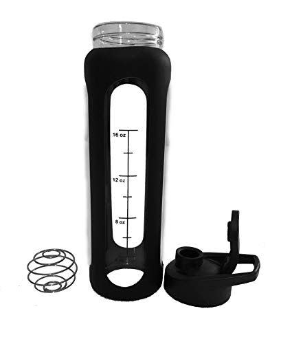 4) Glass Protein Shaker Water Bottle