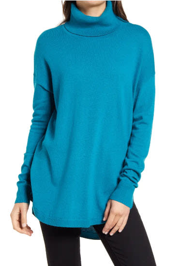 Chelsea28- Turtleneck Sweater, $41 (originally $69)