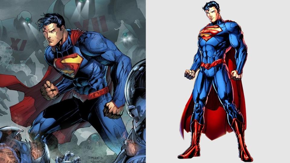Jim Lee's "New 52" costume from 2011. 